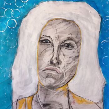 Dessin intitulée "24 fevrier le matin…" par Evelyne Cassan, Œuvre d'art originale, Pastel