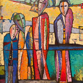Peinture intitulée "RefStock.7086_La co…" par Alexei Kvaratskheliya, Œuvre d'art originale, Huile Monté sur Châssis en bois