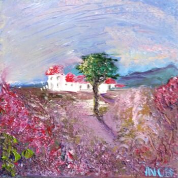 Peinture intitulée ",,Таверна у обочины…" par Inga Kurganskaia, Œuvre d'art originale, Huile