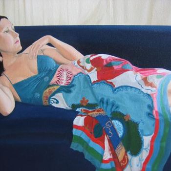Painting titled "French Dress" by Andrei Overweel, Original Artwork, Oil