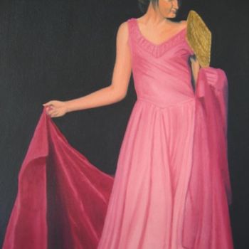 Painting titled "The Seductress" by Andrei Overweel, Original Artwork, Oil