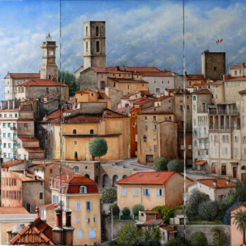 Peinture intitulée "Grasse" par Claude Ruby, Œuvre d'art originale, Huile