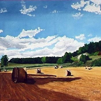 绘画 标题为“LA PAILLE ET LES CH…” 由Jacques Maumené, 原创艺术品, 油