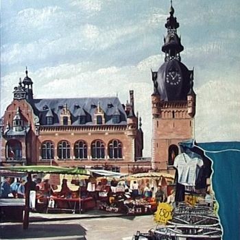 绘画 标题为“LE MARCHE SOUS LE B…” 由Jacques Maumené, 原创艺术品