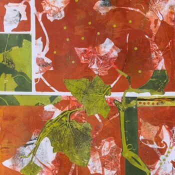 Collages getiteld "Homeostasie" door Sushma Legendre Mcintosh, Origineel Kunstwerk, Collages Gemonteerd op Frame voor houten…