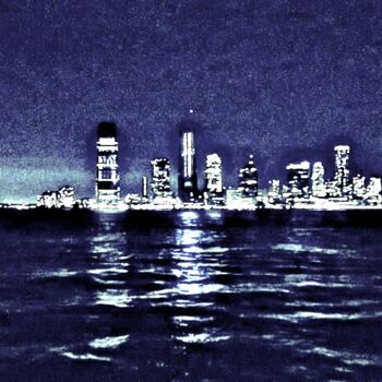 Photography titled "New Jersey Skyline…" by Ken Lerner, Original Artwork, Digital Photography
