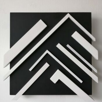 Peinture intitulée "WHITE RYTHMES" par Melborn, Œuvre d'art originale, Pigments