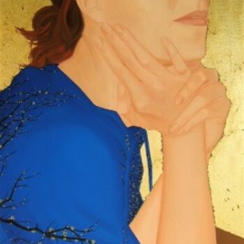 Painting titled "Blossom" by Andrei Overweel, Original Artwork, Oil