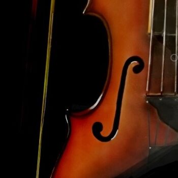 Peinture intitulée "Violon" par Aéro, Œuvre d'art originale, Acrylique Monté sur Châssis en bois