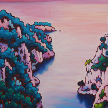Peinture intitulée "Calanque d'en-vau,v…" par Gwendoline Pieters, Œuvre d'art originale, Huile