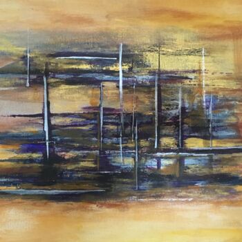 Peinture intitulée "Abstrait 2" par Jean Luc Onré, Œuvre d'art originale, Acrylique Monté sur Châssis en bois
