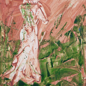 Pintura titulada "Country Woman" por Caren Keyser, Obra de arte original, Acrílico