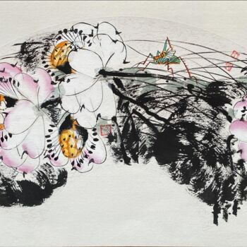 Painting titled "Non title 无题 （No.16…" by Dayou Lu, Original Artwork, Pigments