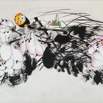 Painting titled "Non title 无题 （No.16…" by Dayou Lu, Original Artwork, Pigments