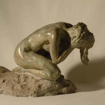 Sculpture intitulée "L'étang" par Bénédicte Dubart, Œuvre d'art originale