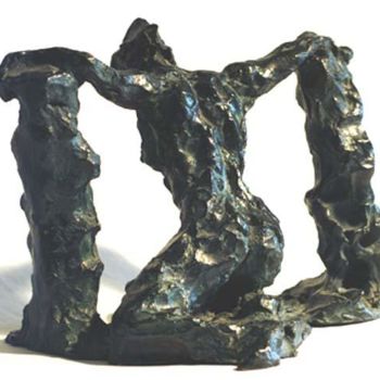 Sculpture intitulée "Guerrière à genoux" par Bénédicte Dubart, Œuvre d'art originale