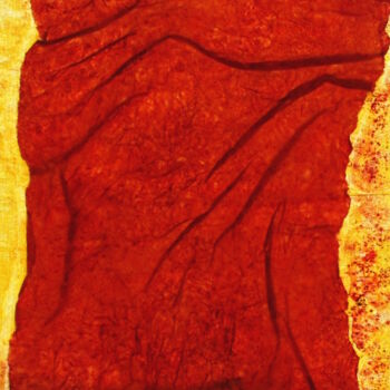 Peinture intitulée "L ' AIGLE ROUGE" par Leylane Ferret, Œuvre d'art originale, Huile