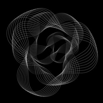 제목이 "Chaotic spirogram (…"인 디지털 아트 Gottlib Rozov-Severskiy로, 원작, 2D 디지털 작업