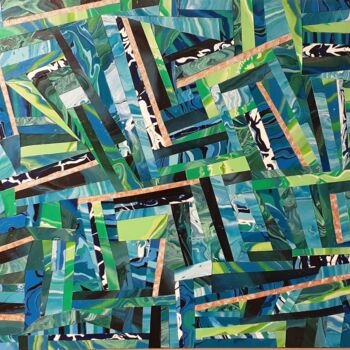Collages titled "Shape Shifter" by Julee Latimer, Original Artwork, Acrylic