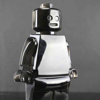 Γλυπτική με τίτλο "ROBOCLUSION ONLY BL…" από Vincent Sabatier (VerSus), Αυθεντικά έργα τέχνης, Ρητίνη