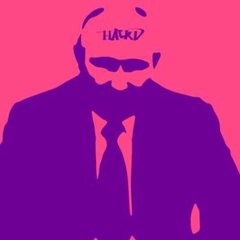 Digital Arts titled "HACKD Vlad!" by Hackdbrain, Original Artwork, 2D Digital Work Mounted on Plexiglass