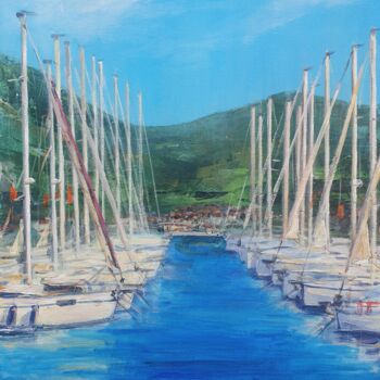 Pintura intitulada "GOCEK MARINА" por Dina Aseeva, Obras de arte originais, Acrílico Montado em Armação em madeira