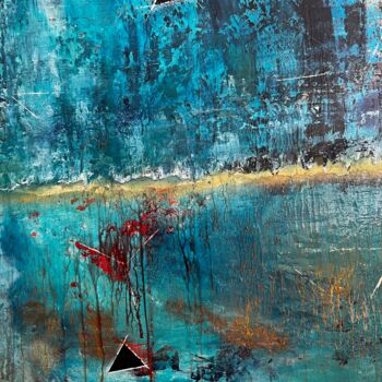 Painting titled "BERMUDA TRIANGLE" by Philippe Ceulemans, Original Artwork, Oil