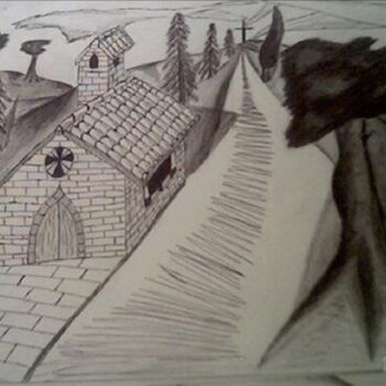 Painting titled "La vita e la sua st…" by Arduino Rossi, Original Artwork, Pencil