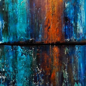 Ζωγραφική με τίτλο "JUST A SUNSET" από Philippe Ceulemans, Αυθεντικά έργα τέχνης, Λάδι