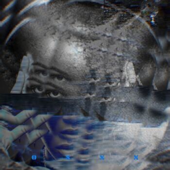 Collages intitulée "💦👁️Tears for fears p…" par Oshexx, Œuvre d'art originale, Collages