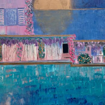 Painting titled "THE MEDITARRANEAN V…" by Philippe Ceulemans, Original Artwork, Oil