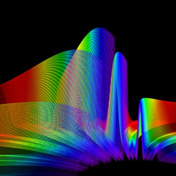 Digitale Kunst mit dem Titel "Jellyfish of Diffra…" von Elkement (Elke Stangl), Original-Kunstwerk, 2D digitale Arbeit