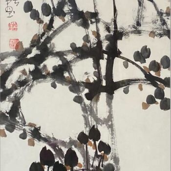 제목이 "Spring in harmony 春…"인 미술작품 Dayou Lu로, 원작, 안료
