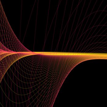 Digital Arts με τίτλο "Temperature Waves #2" από Elkement (Elke Stangl), Αυθεντικά έργα τέχνης, 2D ψηφιακή εργασία