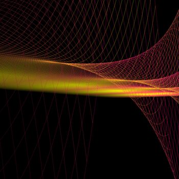 Digital Arts titled "Temperature Waves #7" by Elkement (Elke Stangl), Original Artwork, 2D Digital Work