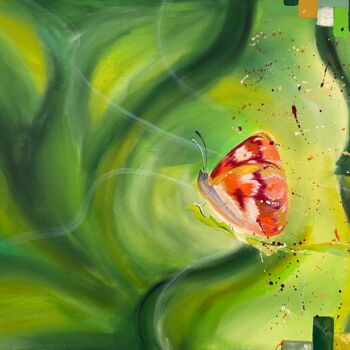 Peinture intitulée "Schmetterling" par Mike Wagener, Œuvre d'art originale, Acrylique
