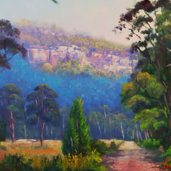 Schilderij getiteld "Late afternoon ligh…" door Christopher Vidal, Origineel Kunstwerk, Olie