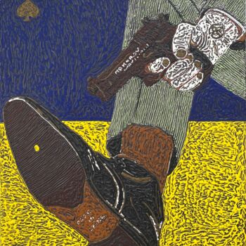 Peinture intitulée "NO COMMENT" par Marjinal Artiste Peintre Décalé Français, Œuvre d'art originale, Acrylique