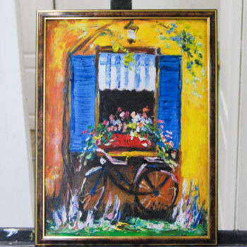 Pittura intitolato "Paris landscape, pr…" da Tata Vo, Opera d'arte originale, Olio