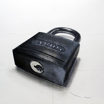 Drawing titled "Tehos - Abus" by Tehos, Original Artwork, Charcoal