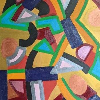 Painting titled "Erotisme" by Noëlle Matip, Original Artwork, Acrylic