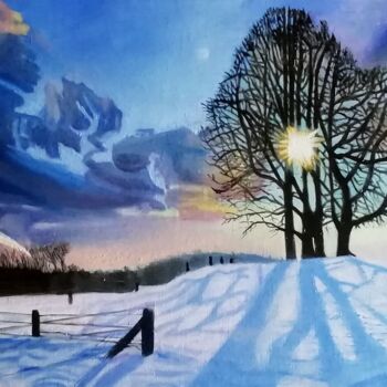 Painting titled ""Froid de canard"" by Philippe Lemesle, Original Artwork, Oil