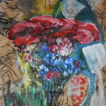 Malarstwo zatytułowany „The power to flower…” autorstwa Filip Callewaert, Oryginalna praca, Akryl