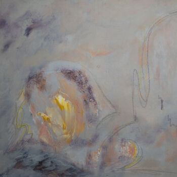 Peinture intitulée "Birth" par Helena Asadova, Œuvre d'art originale, Acrylique Monté sur Carton
