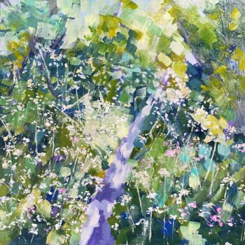 "Cow Parsley Path" başlıklı Tablo Nikki Wheeler tarafından, Orijinal sanat, Akrilik