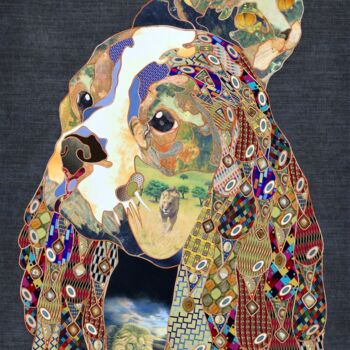 제목이 "Waiting for the hos…"인 섬유 예술 Kostyantin Malginov로, 원작, 태피스트리 목재 패널에 장착됨