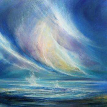 Pintura titulada "Windswept" por Stella Dunkley, Obra de arte original, Oleo Montado en Bastidor de camilla de madera