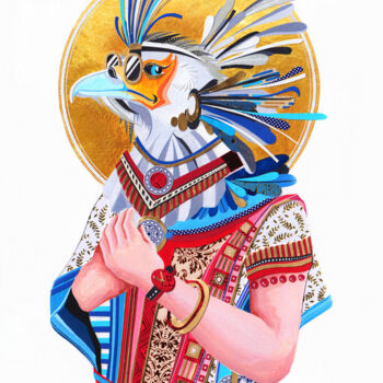 Collages intitulée "Le marquis Emile Pé…" par Emmanuel Brocart, Œuvre d'art originale, Collages