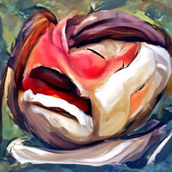 「Imaginative facial…」というタイトルのデジタルアーツ Bachir Reddiouiによって, オリジナルのアートワーク, デジタル絵画