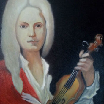 绘画 标题为“Vivaldi” 由Bianchini Jr, 原创艺术品, 油 安装在木板上